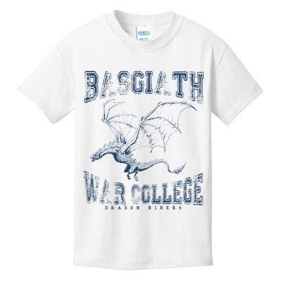 Fourth Wing Basgiath Fantasy Book Romantasy Dragons Kids T-Shirt