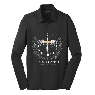 Fourth Wing Basgiath War College Bookish Silk Touch Performance Long Sleeve Polo