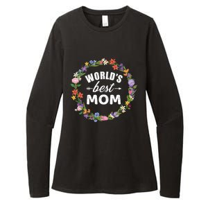 Funny WorldS Best Mom Gift For MotherS Day Womens CVC Long Sleeve Shirt