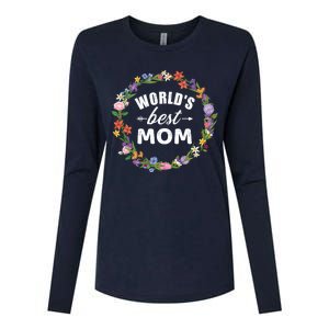 Funny WorldS Best Mom Gift For MotherS Day Womens Cotton Relaxed Long Sleeve T-Shirt