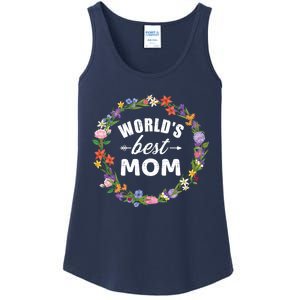 Funny WorldS Best Mom Gift For MotherS Day Ladies Essential Tank