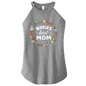 Funny WorldS Best Mom Gift For MotherS Day Women's Perfect Tri Rocker Tank