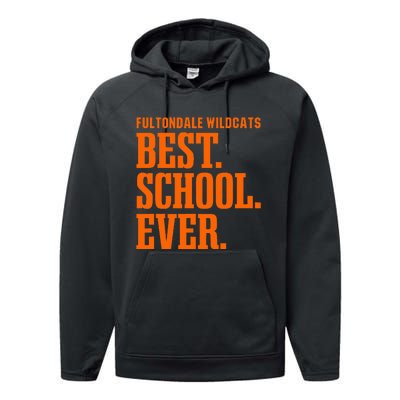 Fultondale Wildcats Best Ever Hs Performance Fleece Hoodie