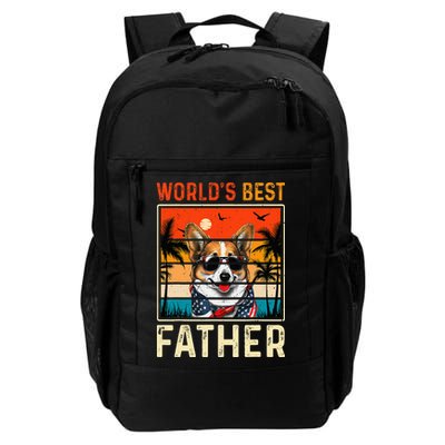 funny worlds best father retro fathers day dog dad Backpack