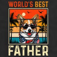 funny worlds best father retro fathers day dog dad Adult Drive Performance Visor