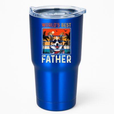 funny worlds best father retro fathers day dog dad Tumbler