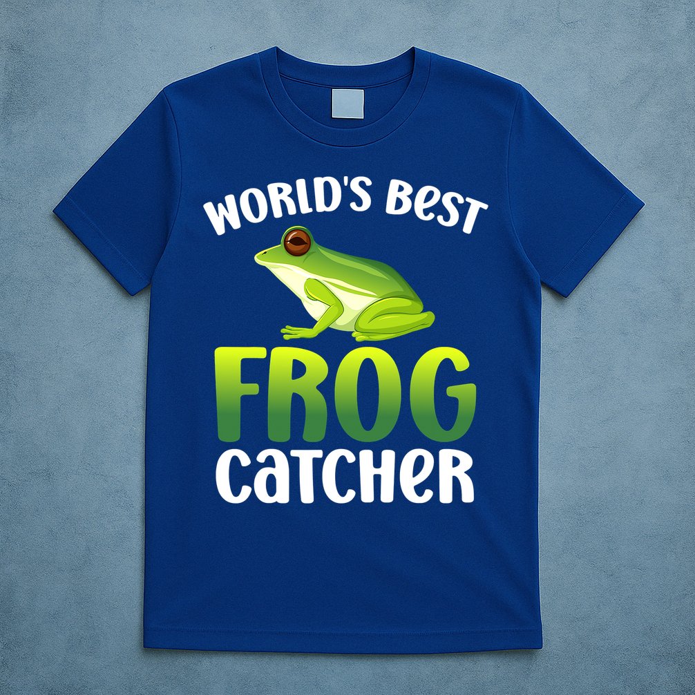Funny World's Best Frog Catcher Boys Girls Frog Hunter T-Shirt
