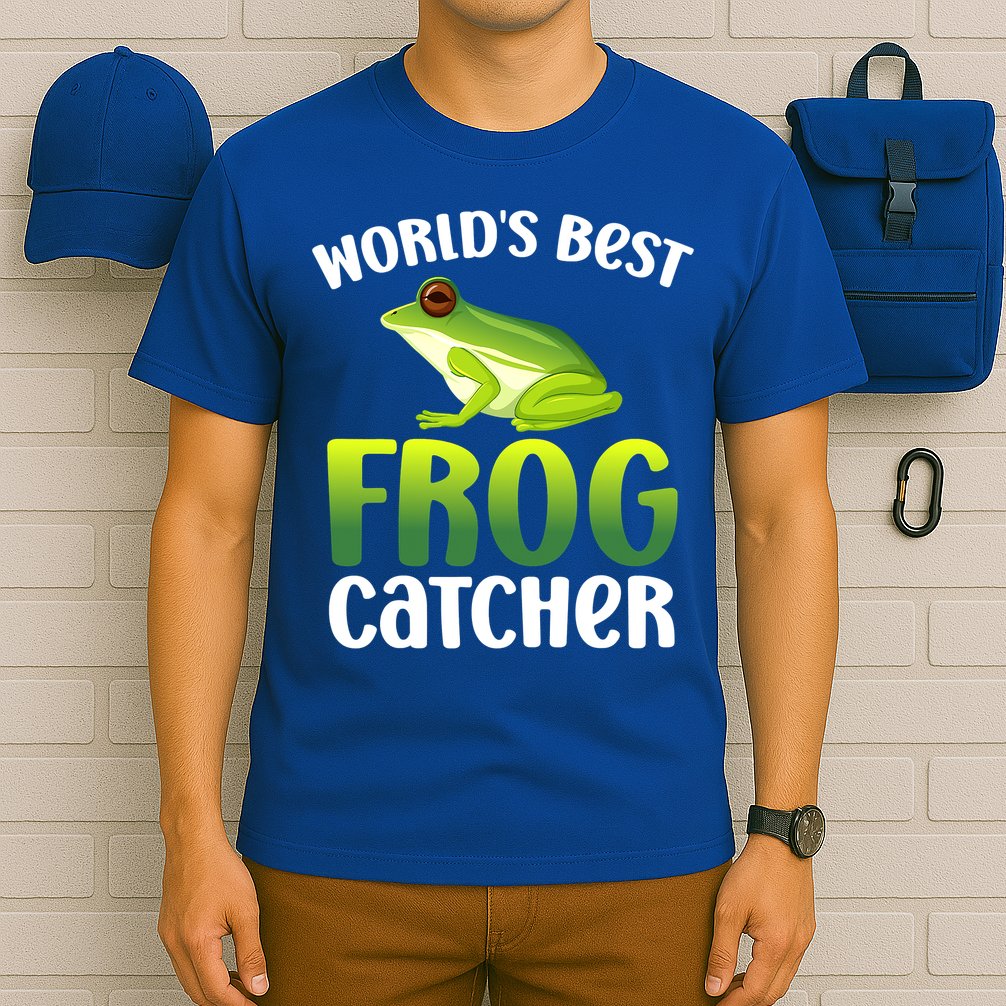 Funny World's Best Frog Catcher Boys Girls Frog Hunter T-Shirt
