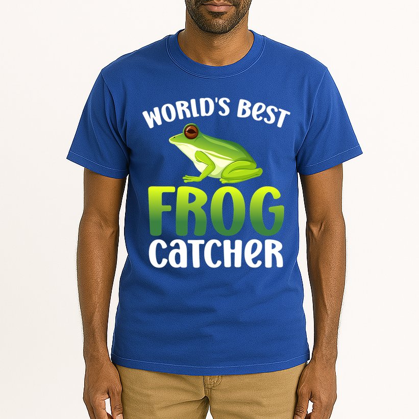 Funny World's Best Frog Catcher Boys Girls Frog Hunter Tall T-Shirt