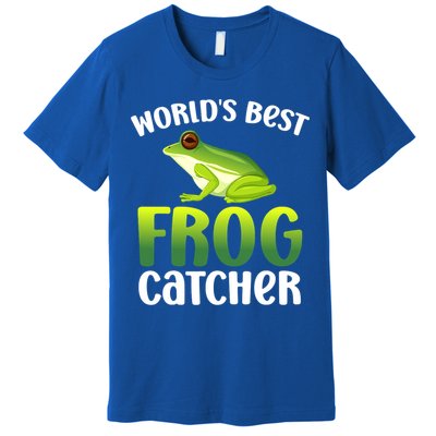 Funny World's Best Frog Catcher Boys Girls Frog Hunter Premium T-Shirt
