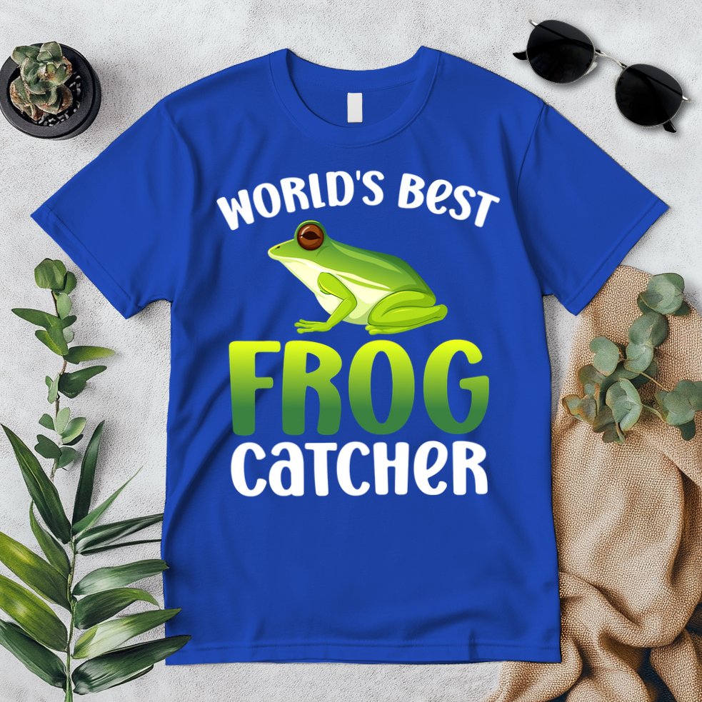 Funny World's Best Frog Catcher Boys Girls Frog Hunter Premium T-Shirt