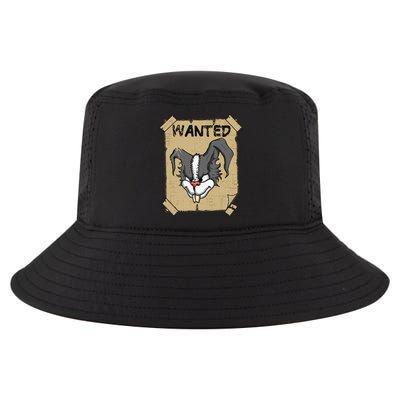 Funny Wanted Bad Rabbit Retro Wanted Poster Angry Bunny Cool Comfort Performance Bucket Hat