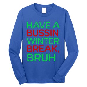 Funny Winter Break Christmas Teacher Last Days School Xmas Long Sleeve Shirt