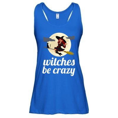 Funny Witches Be Crazy Pagan Wicca Cute Gift Ladies Essential Flowy Tank