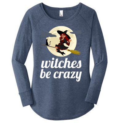 Funny Witches Be Crazy Pagan Wicca Cute Gift Women's Perfect Tri Tunic Long Sleeve Shirt