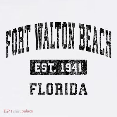 Fort Walton Beach Florida Fl Vintage Established Sports T-Shirt