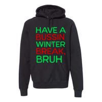 Funny Winter Break Christmas Teacher Last Days School Xmas Premium Hoodie