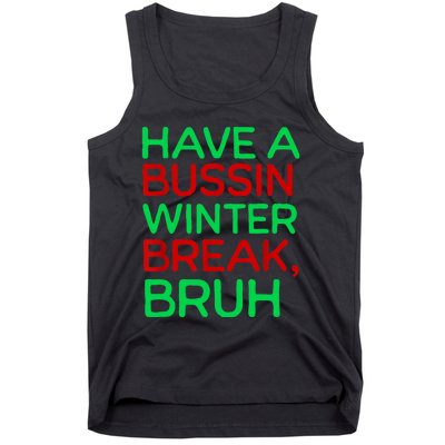 Funny Winter Break Christmas Teacher Last Days School Xmas Tank Top