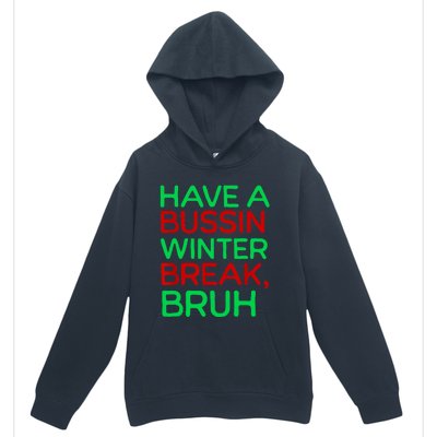 Funny Winter Break Christmas Teacher Last Days School Xmas Urban Pullover Hoodie