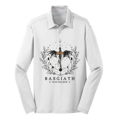 Fourth Wing Basgiath War College Dragon Rider Silk Touch Performance Long Sleeve Polo