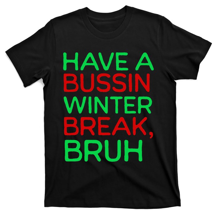 Funny Winter Break Christmas Teacher Last Days School Xmas T-Shirt