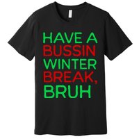 Funny Winter Break Christmas Teacher Last Days School Xmas Premium T-Shirt