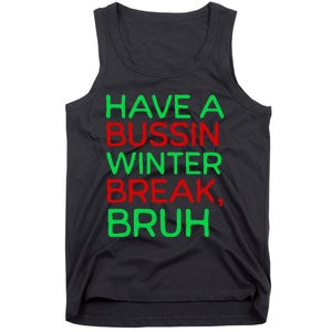 Funny Winter Break Christmas Teacher Last Days School Xmas Tank Top