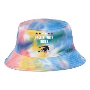 Fallin With Biden Funny Joe Biden Bike Fall Tie Dye Newport Bucket Hat