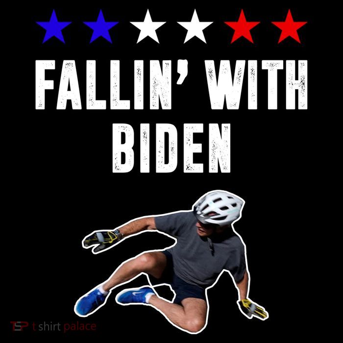 Fallin With Biden Funny Joe Biden Bike Fall 16 in Basic Backpack