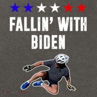 Fallin With Biden Funny Joe Biden Bike Fall Cotton Canvas Backpack