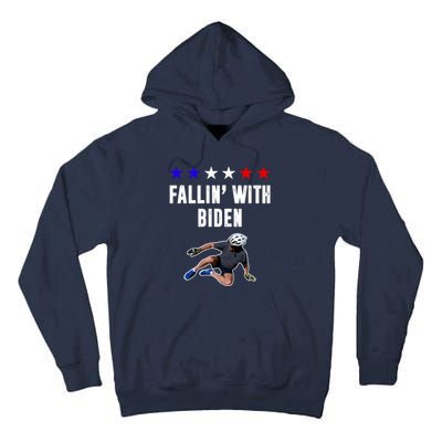 Fallin With Biden Funny Joe Biden Bike Fall Tall Hoodie