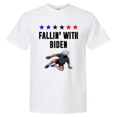 Fallin With Biden Funny Joe Biden Bike Fall Garment-Dyed Heavyweight T-Shirt