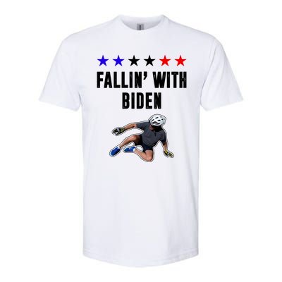 Fallin With Biden Funny Joe Biden Bike Fall Softstyle CVC T-Shirt