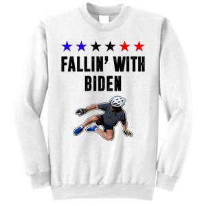 Fallin With Biden Funny Joe Biden Bike Fall Sweatshirt