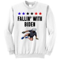 Fallin With Biden Funny Joe Biden Bike Fall Sweatshirt