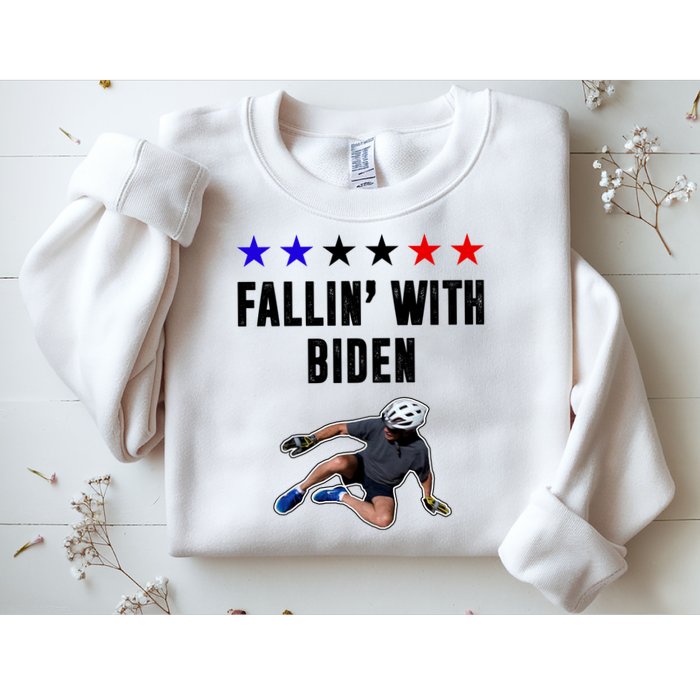 Fallin With Biden Funny Joe Biden Bike Fall Sweatshirt