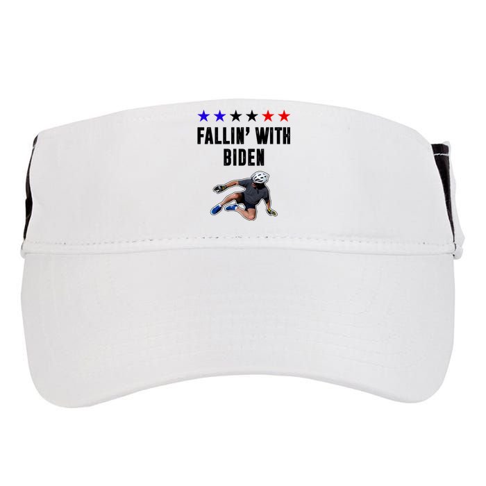 Fallin With Biden Funny Joe Biden Bike Fall Adult Drive Performance Visor