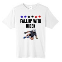 Fallin With Biden Funny Joe Biden Bike Fall Tall Fusion ChromaSoft Performance T-Shirt