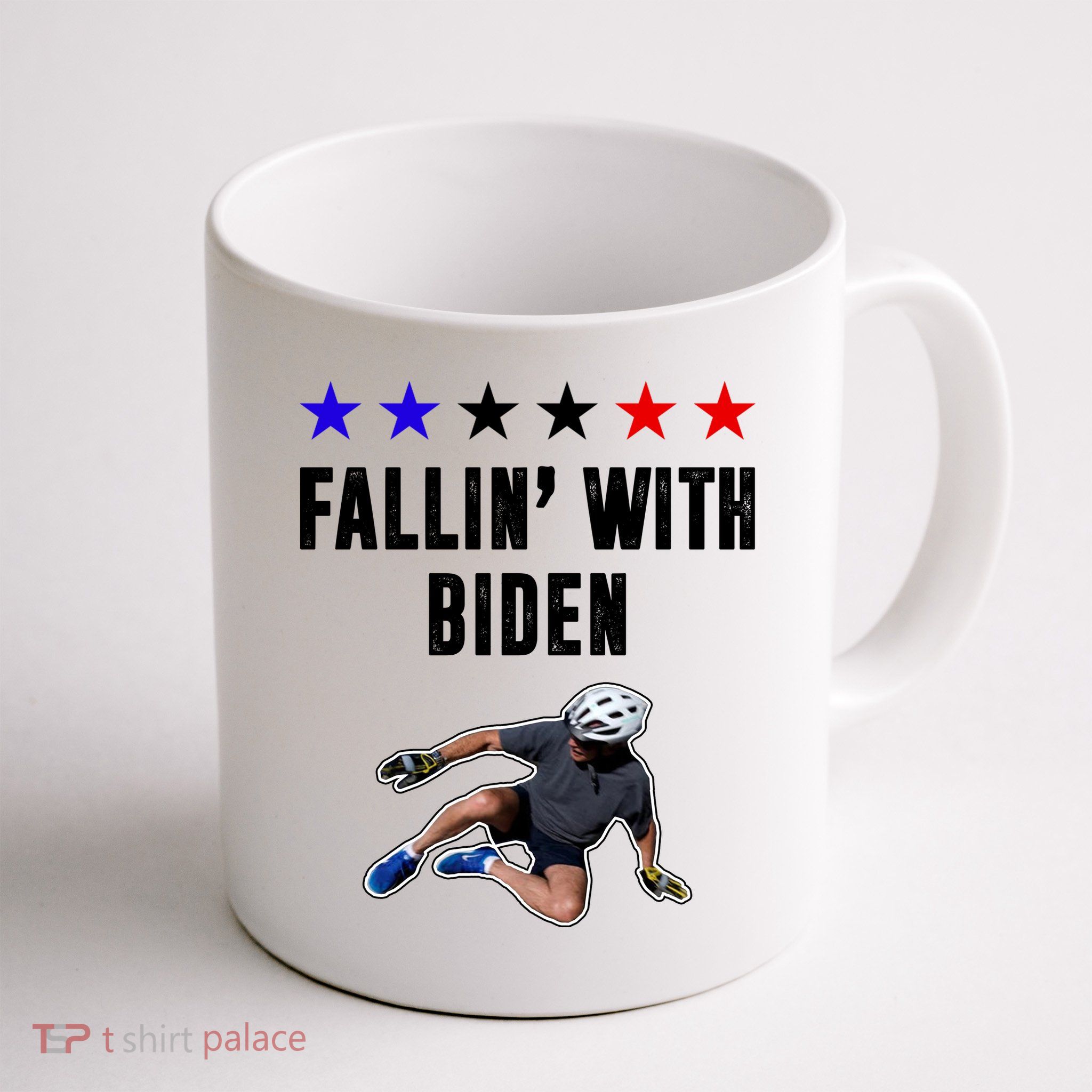 Fallin With Biden Funny Joe Biden Bike Fall Mug