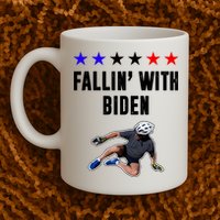 Fallin With Biden Funny Joe Biden Bike Fall Mug