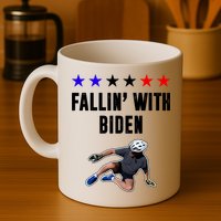 Fallin With Biden Funny Joe Biden Bike Fall Mug