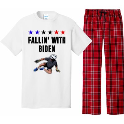 Fallin With Biden Funny Joe Biden Bike Fall Pajama Set