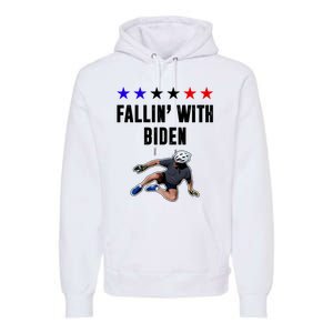 Fallin With Biden Funny Joe Biden Bike Fall Premium Hoodie