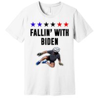 Fallin With Biden Funny Joe Biden Bike Fall Premium T-Shirt