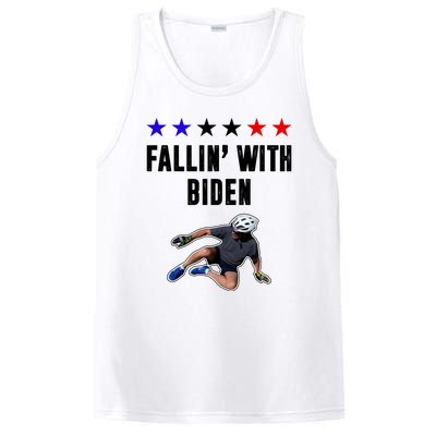 Fallin With Biden Funny Joe Biden Bike Fall PosiCharge Competitor Tank