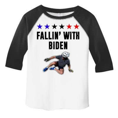 Fallin With Biden Funny Joe Biden Bike Fall Toddler Fine Jersey T-Shirt