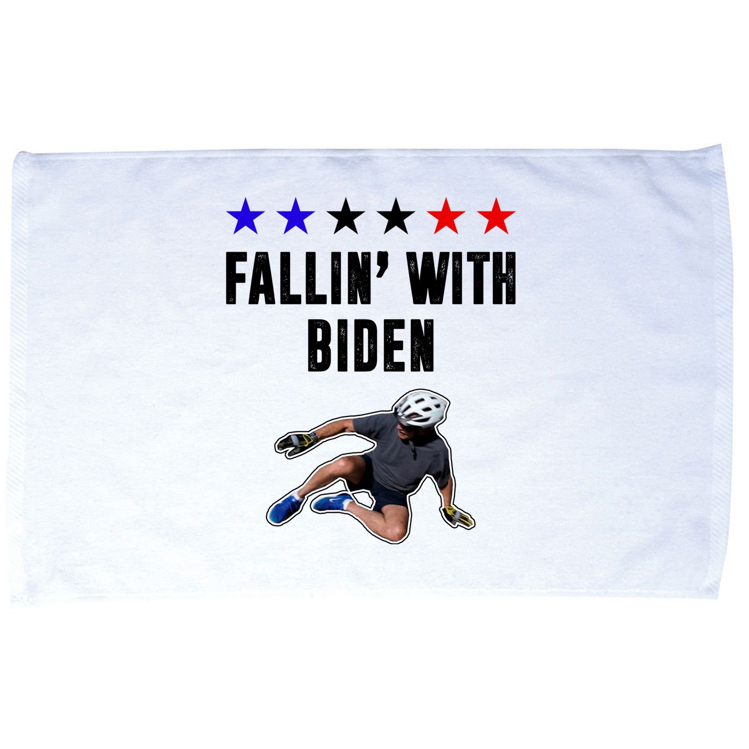 Fallin With Biden Funny Joe Biden Bike Fall Microfiber Hand Towel