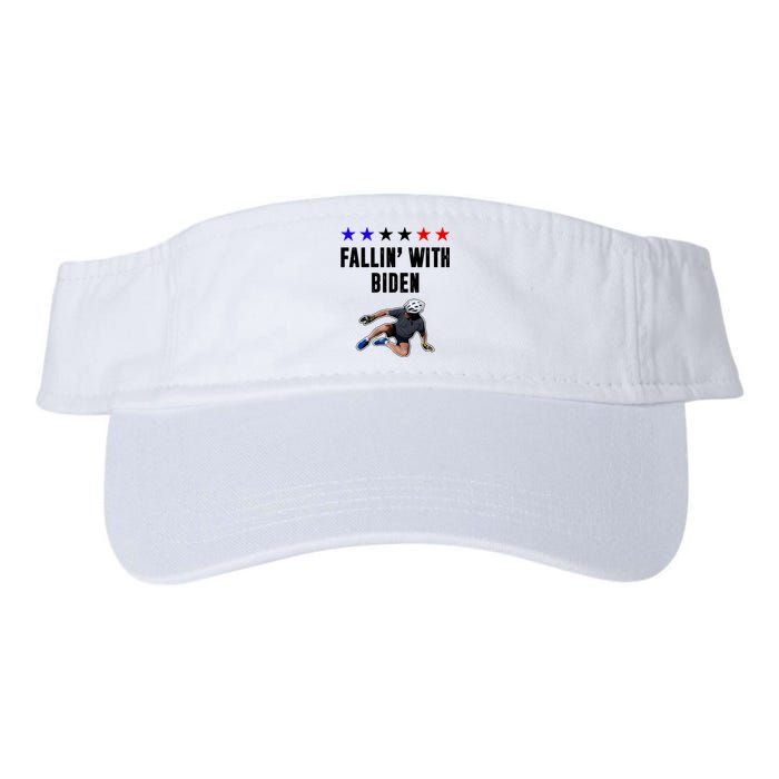 Fallin With Biden Funny Joe Biden Bike Fall Valucap Bio-Washed Visor