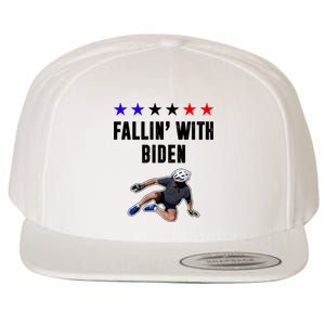 Fallin With Biden Funny Joe Biden Bike Fall Wool Snapback Cap