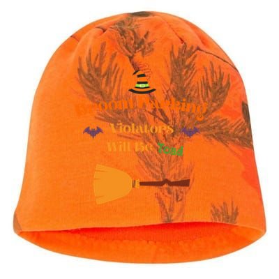 Funny Witch Broom Parking Meaningful Gift Kati - Camo Knit Beanie